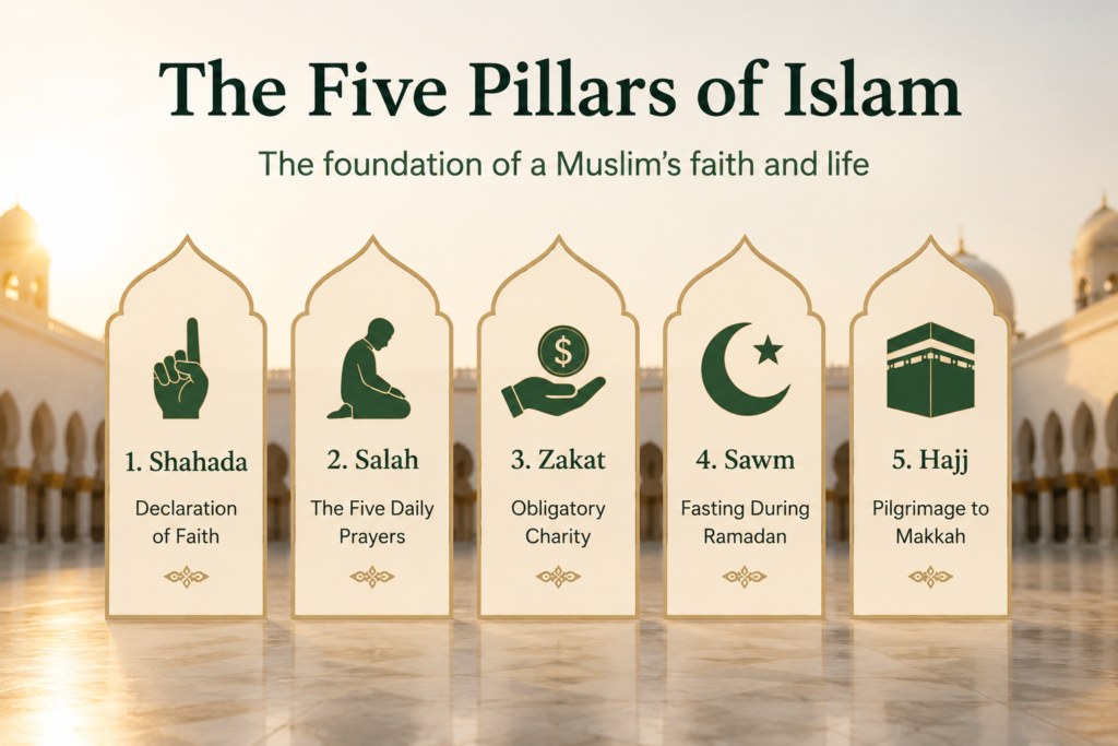Five Pillars of Islam explained for beginners